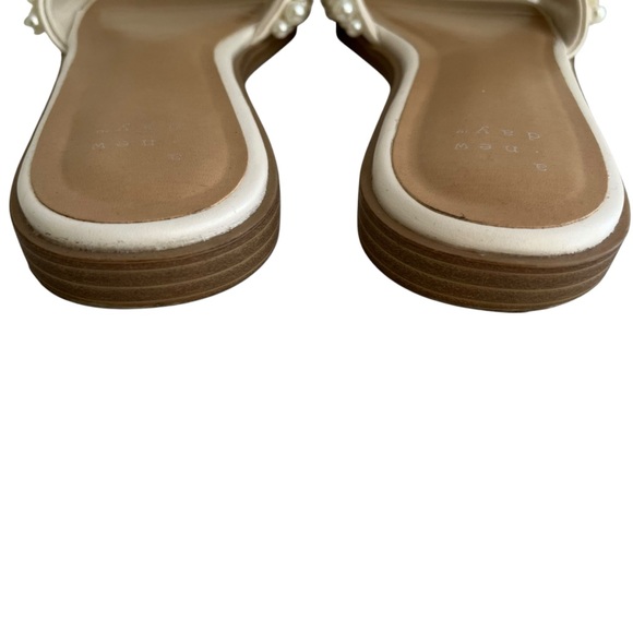 A New Day White Pearl Embellished "Nyla" Slide Sandals 6.5 - Picture 7 of 8